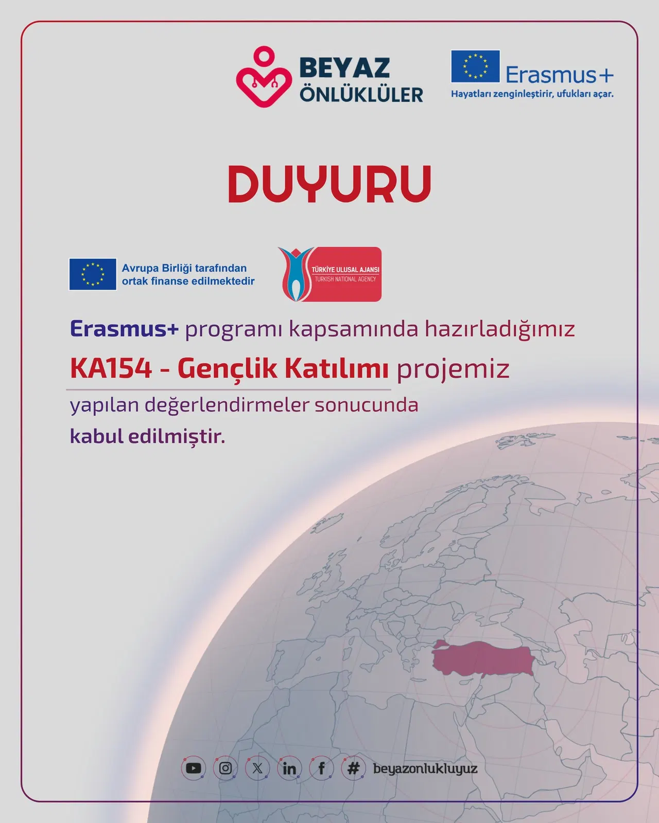 Erasmus+ KA154 Gençlik Katılımı Projesi arşivinden seçilen kapak görseli.